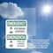 Signmission Eye Wash Station Bilingual, 5 in W x Rectangle, Vinyl Decal OS-2PACK-EM-D-57-L-10317 - alternate 2